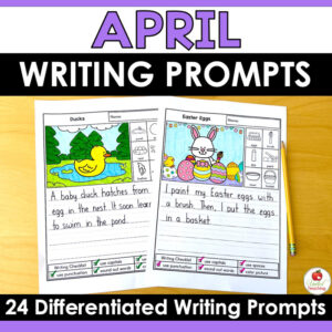 April Writing Prompts Packet Cover