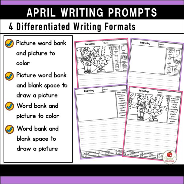 April Writing Prompts Packet - Image 7