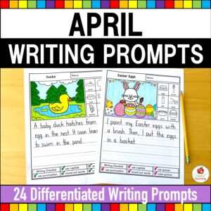 April Writing Prompts Packet Cover