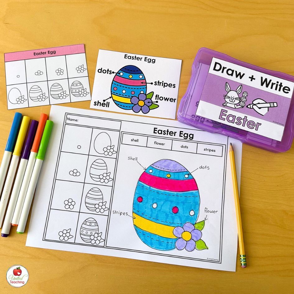 Easter Egg Directed Drawing Activity