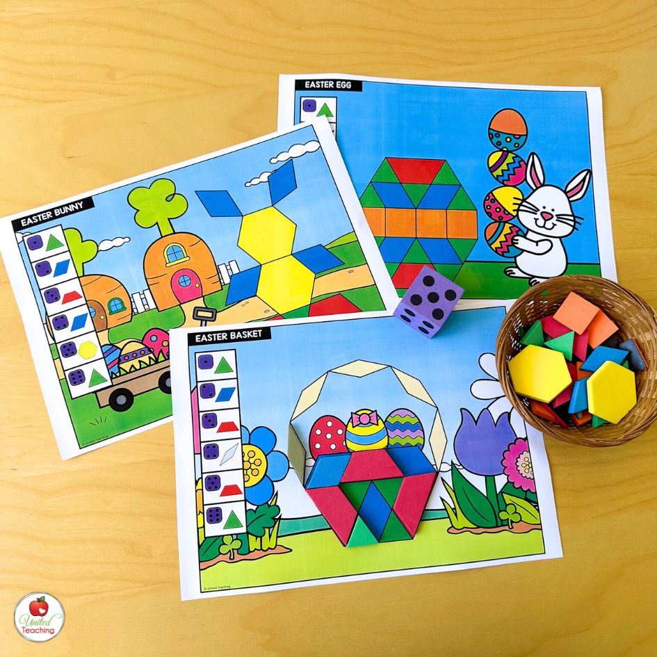 Fun Easter Pattern Block Mats