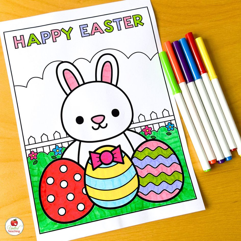 Easter Coloring Pages and Activities for Kindergarten