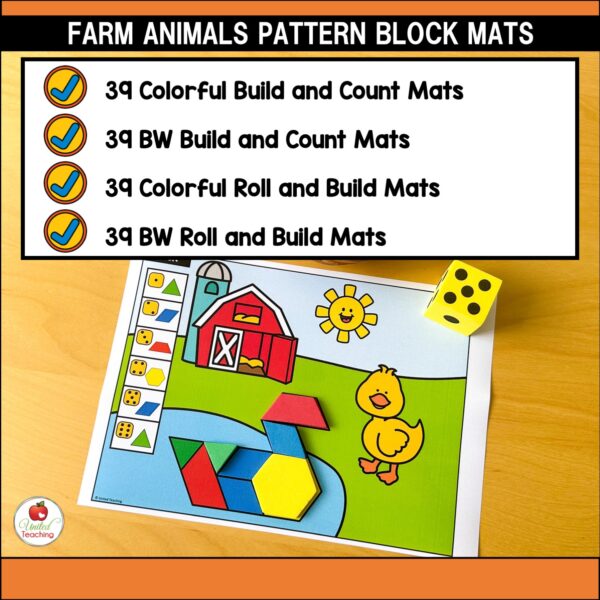Farm Animals Pattern Block Mats Packet - Image 2