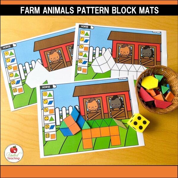 Farm Animals Pattern Block Mats Packet - Image 3
