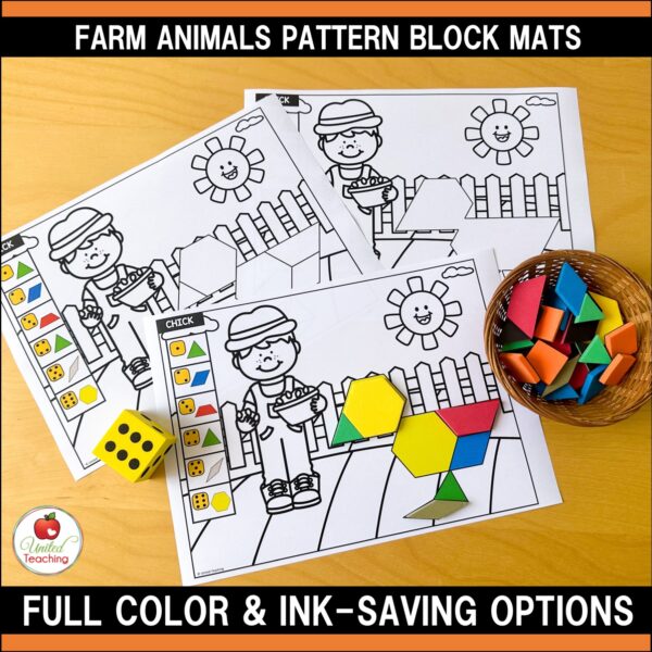 Farm Animals Pattern Block Mats Packet - Image 6