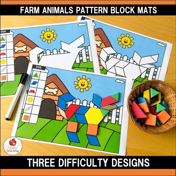 Farm Animals Pattern Block Mats Packet - Image 7