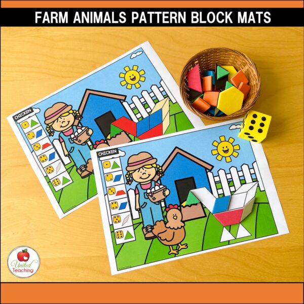 Farm Animals Pattern Block Mats Packet - Image 8