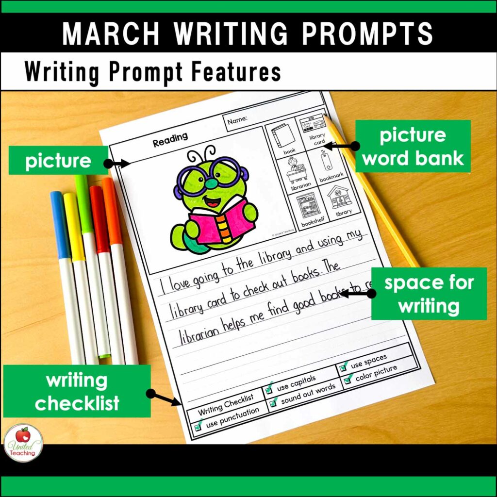 March Writing Prompt Features