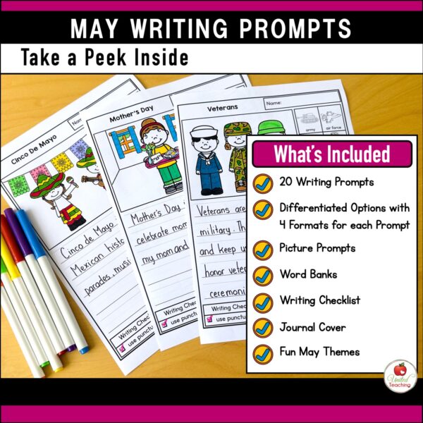 May Writing Prompts Packet - Image 2