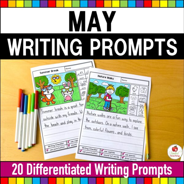 May Writing Prompts Packet Cover