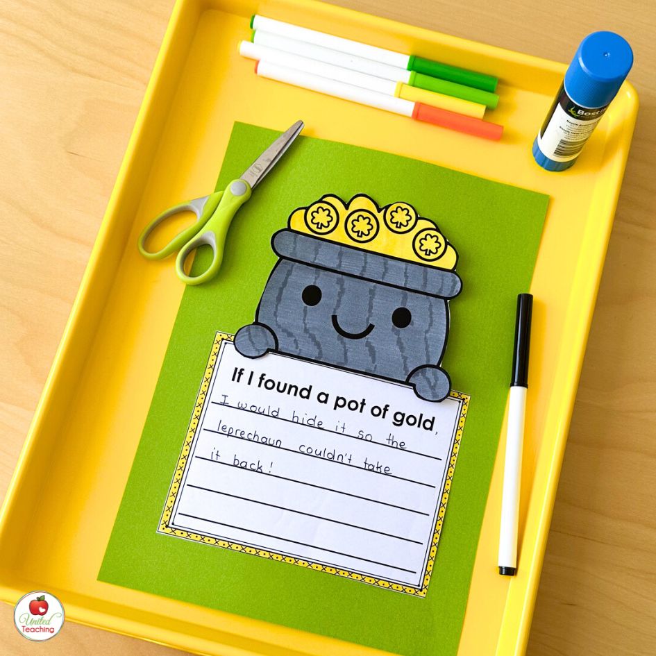 If I found a pot of gold writing prompt and craft