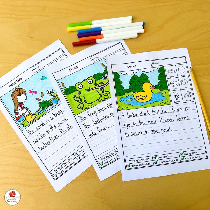 Spring Writing Activities: Picture Writing Prompts