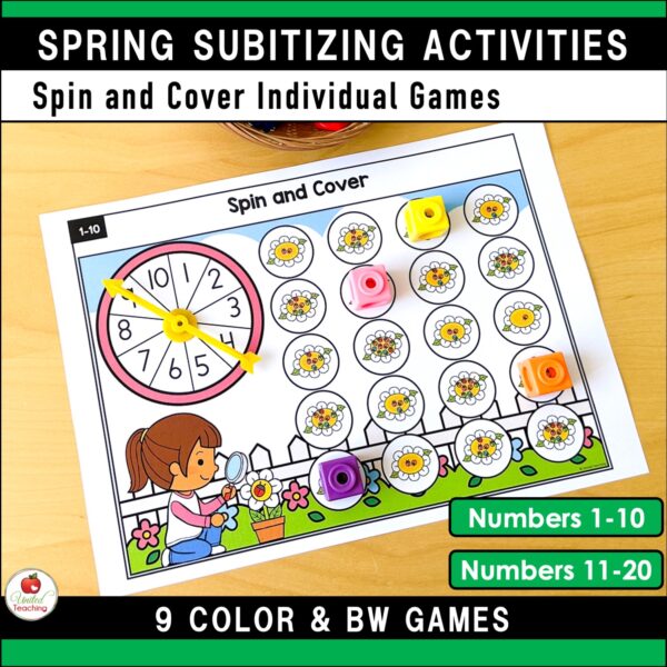 Subitizing Activities Spring Bundle - Image 7