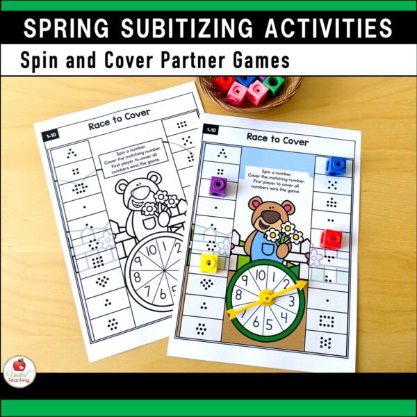 Subitizing Activities Spring Bundle - Image 8