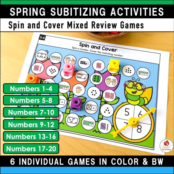 Subitizing Activities Spring Bundle - Image 11