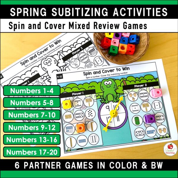 Subitizing Activities Spring Bundle - Image 12
