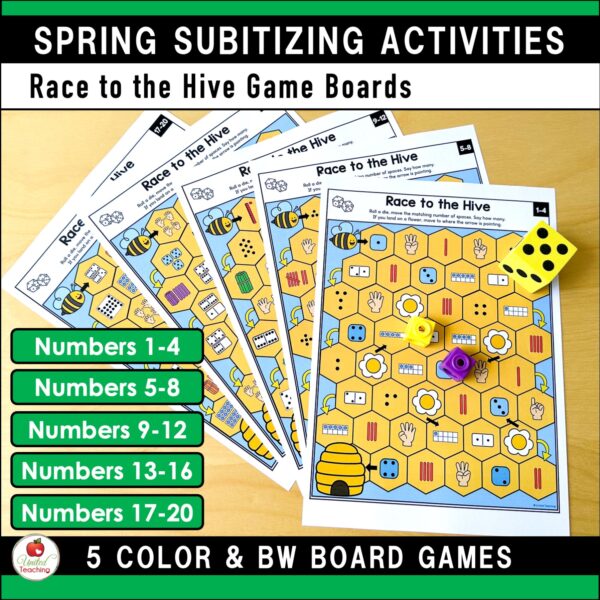 Subitizing Activities Spring Bundle - Image 15