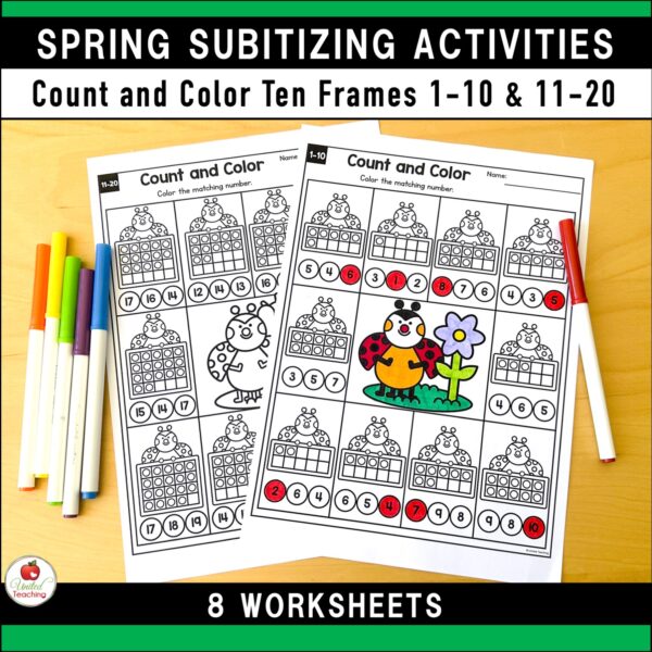 Subitizing Activities Spring Bundle - Image 18