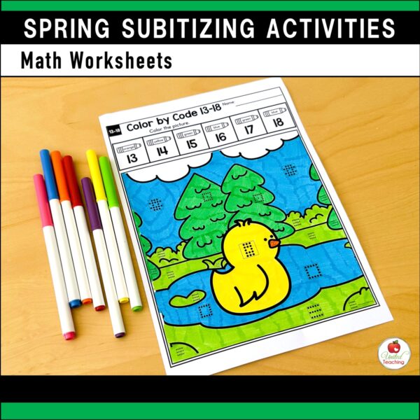 Subitizing Activities Spring Bundle - Image 22