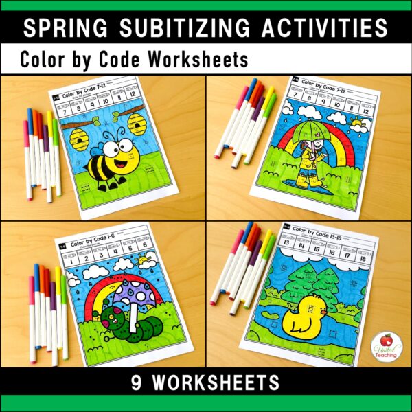 Subitizing Activities Spring Bundle - Image 23
