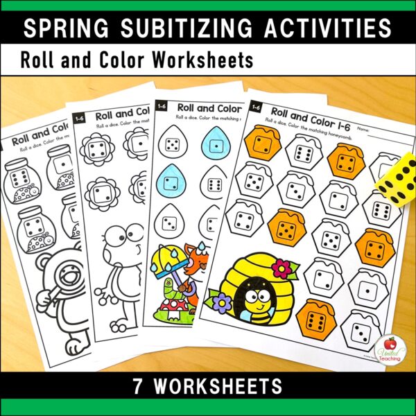 Subitizing Activities Spring Bundle - Image 24