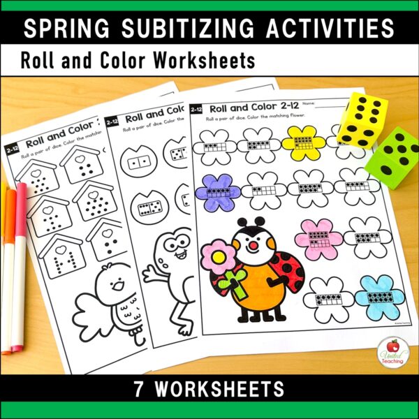 Subitizing Activities Spring Bundle - Image 25