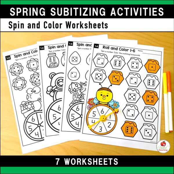 Subitizing Activities Spring Bundle - Image 26