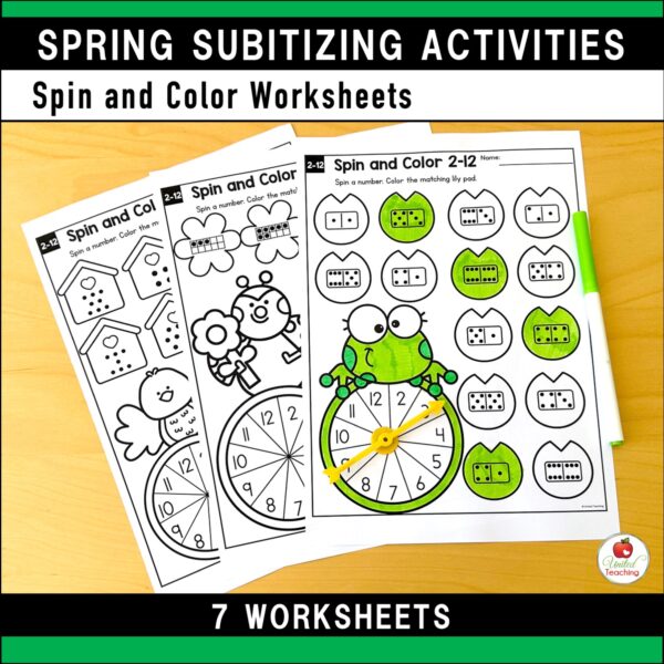 Subitizing Activities Spring Bundle - Image 27