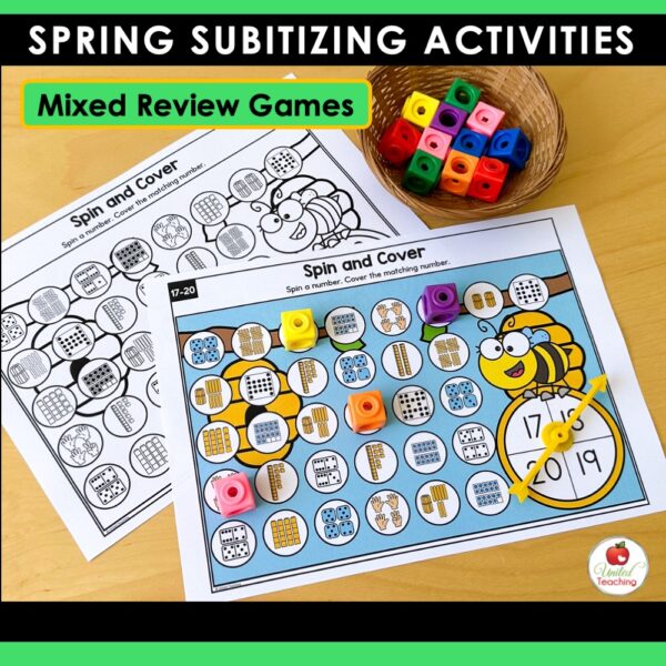 Subitizing Activities Spring Math Bundle - Image 8