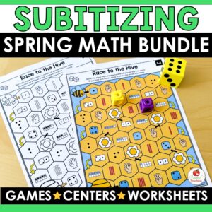 Spring Subitizing Activities Math Bundle