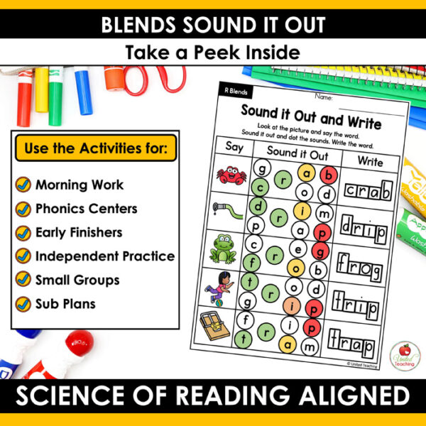 Blends Sound It Out Worksheets Packet - Image 3