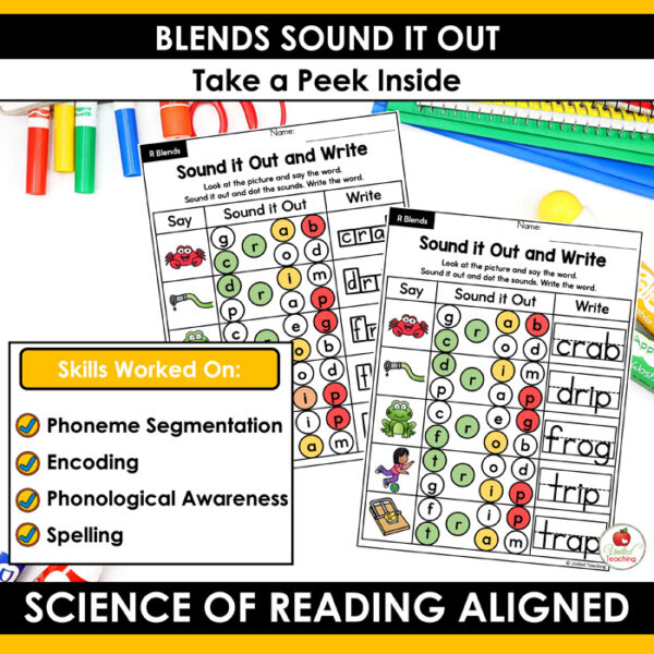 Blends Sound It Out Worksheets Packet - Image 4
