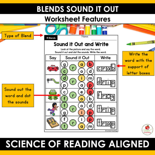 Blends Sound It Out Worksheets Packet - Image 6