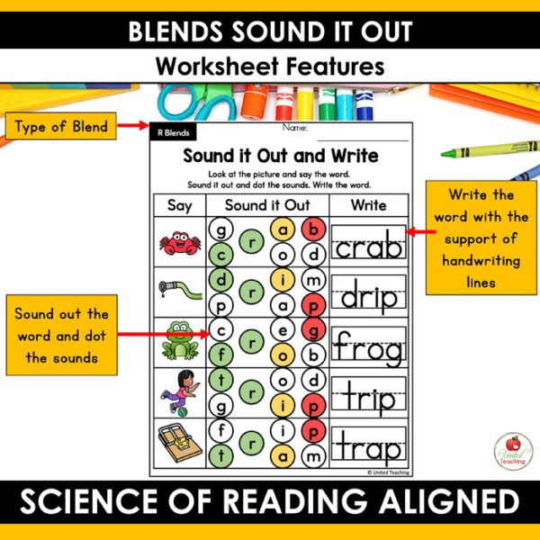 Blends Sound It Out Worksheets Packet - Image 7