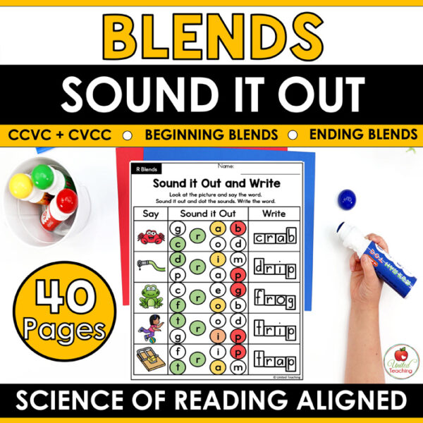 Blends Sound It Out Worksheets Packet Cover