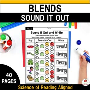 Blends Sound It Out Worksheets Packet Cover