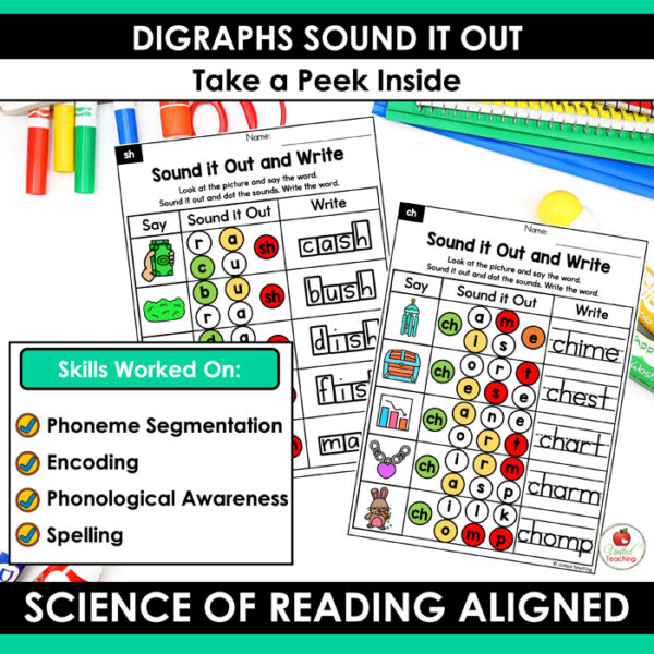 Digraphs Sound It Out Worksheets Packet - Image 4