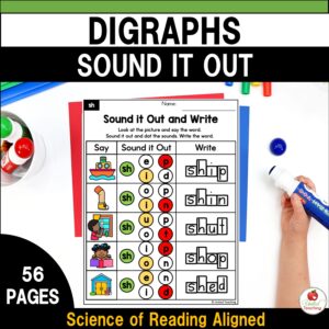 Digraphs Sound It Out Worksheets Packet Cover