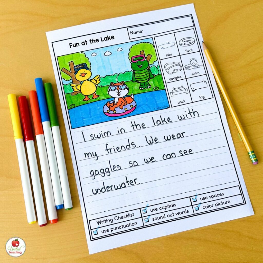 Fun at the Lake Writing Prompt