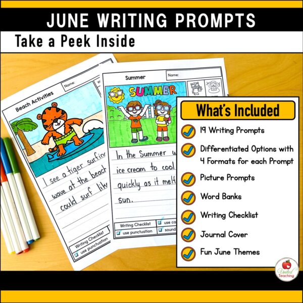 June Writing Prompts Packet - Image 2