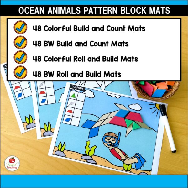 Ocean Animals Pattern Block Mats - Image 2
