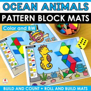 Ocean Animals Pattern Blocks Mats