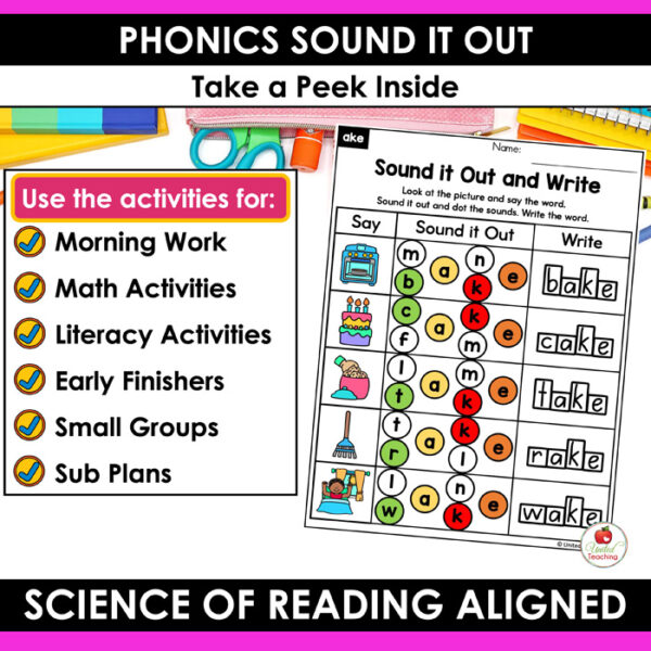 Phonics Sound It Out Worksheets Bundle - Image 3