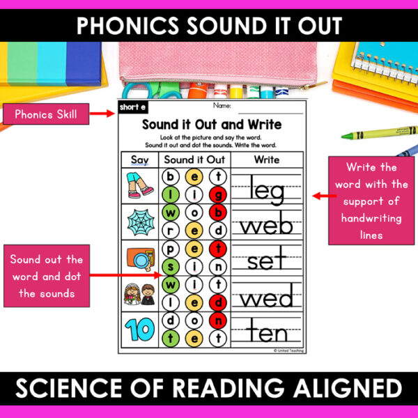 Phonics Sound It Out Worksheets Bundle - Image 9