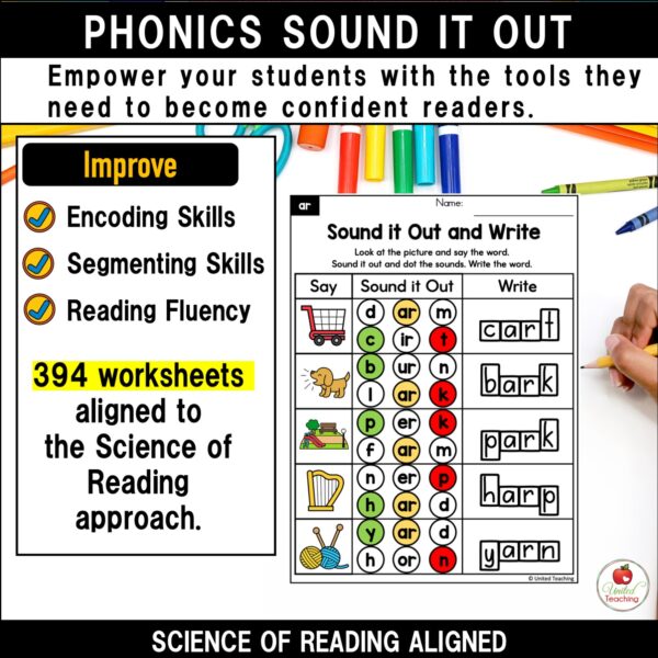 Phonics Sound It Out Worksheets Bundle - Image 7