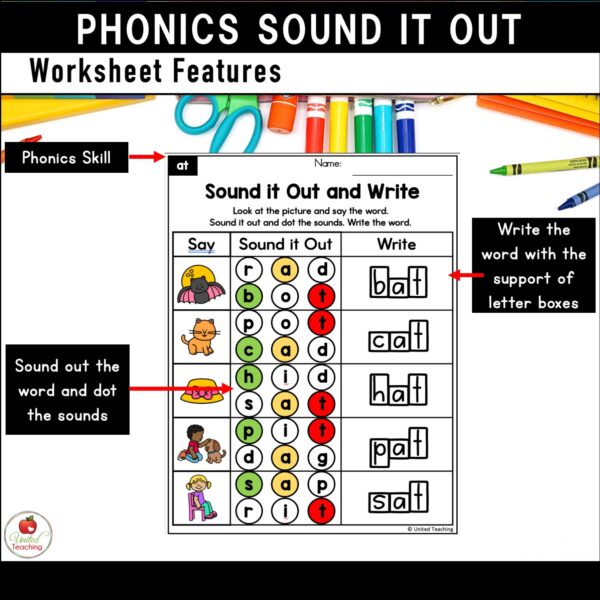 Phonics Sound It Out Worksheets Bundle - Image 8