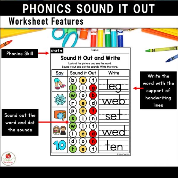 Phonics Sound It Out Worksheets Bundle - Image 9