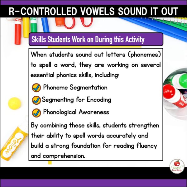 R-Controlled Vowels Sound It Out Worksheets Packet - Image 4