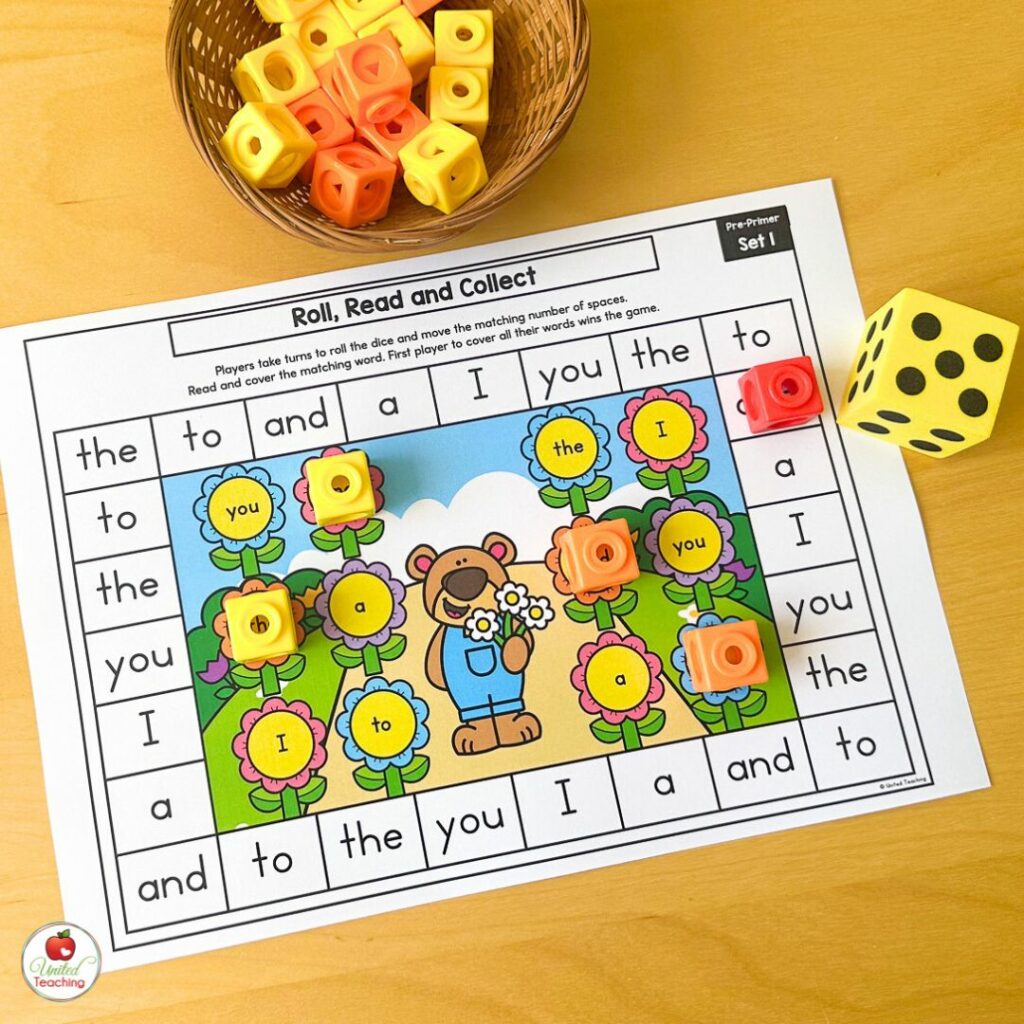 Sight Words Search and Collect Editable Game