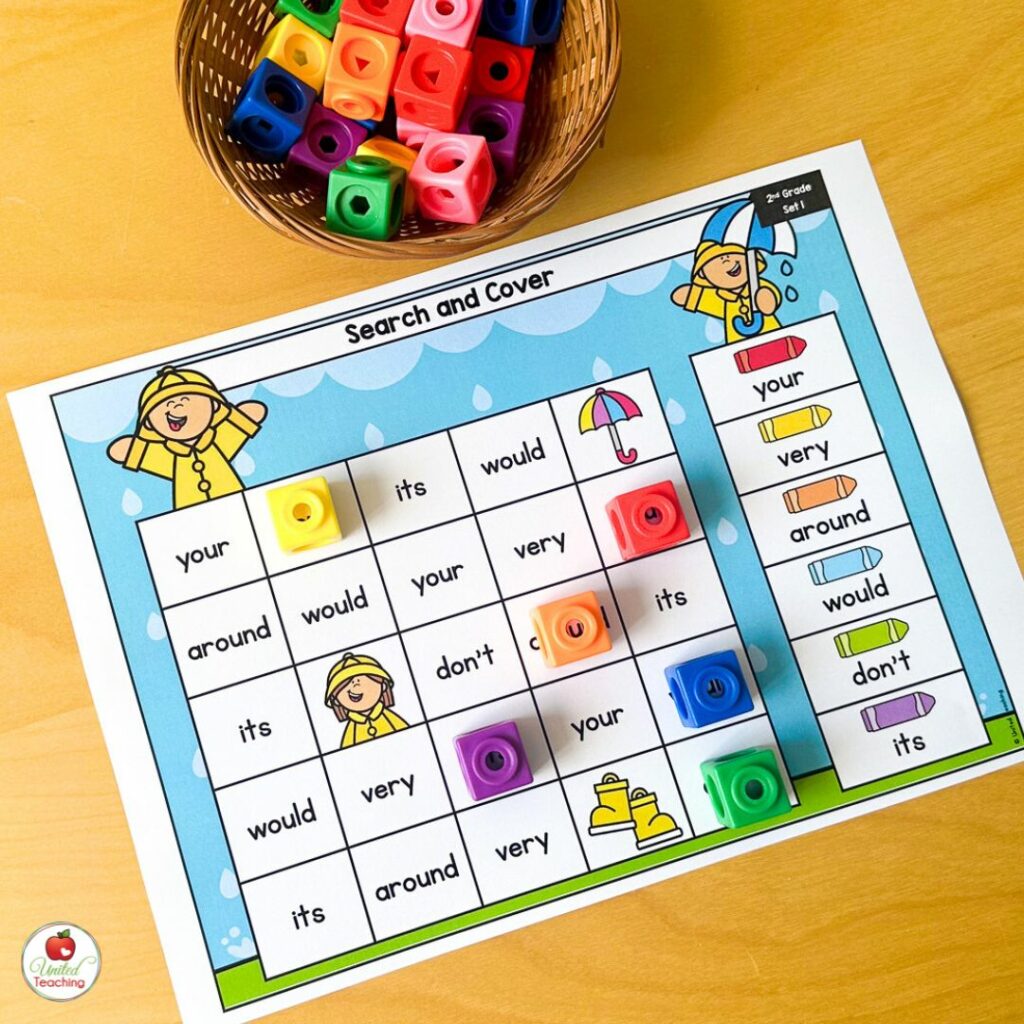 Spring Search and Cover Word Word Center